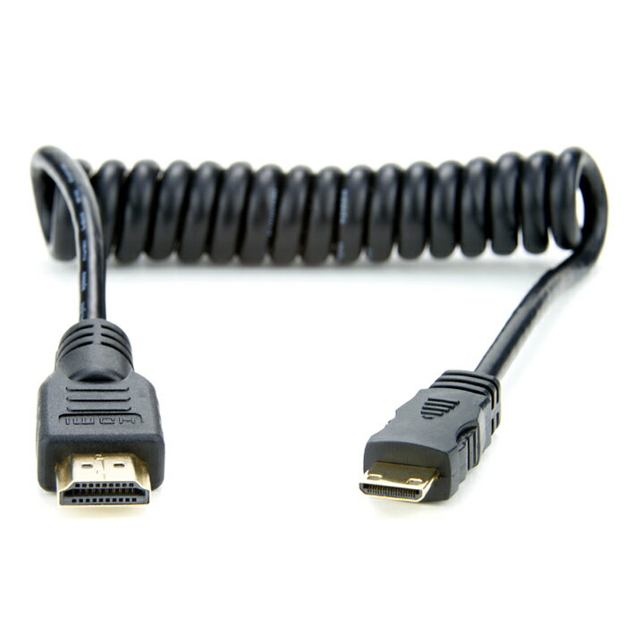 《新品アクセサリー》 ATOMOS (アトモス) 1 x coiled mini HDMI to full HDMI Cable (30cm-45cm)【KK9N0D18P】