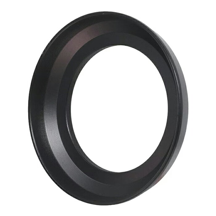 種別：レンズフード NOTE取付径52mmのラッパ型のアルミ製レンズフード。色はブラックでアルマイト塗装処理をしています。Nikon HN-1の互換品です。フードへの刻印は型番のみのシンプルなデザインです。レンズキャップはフード内部にはNikonのLC-52Bは装着できません。