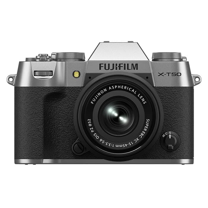 《新品》FUJIFILM (フジフイルム) X-T50 XC15-45mmレンズキット シルバー [ ミラーレス一眼カメラ | デジタル一眼カメラ | デジタルカメラ ] 【KK9N0D18P】【キャッシュバック￥15,000-対象】