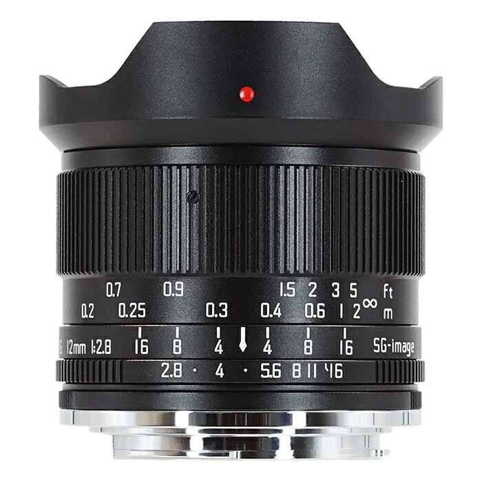 《新品》SG-image (エスジーイメージ) 12mm F2.8（ソニーE/APS-C用）