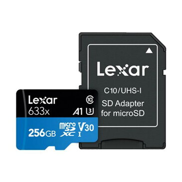 《新品アクセサリー》 LEXAR (レキサー) High-Performance 633x microSDXCカード UHS-I 256GB LSD【KK9N0D18P】