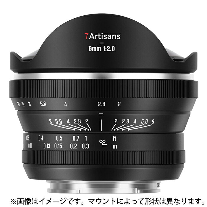 《新品》 七工匠 (しちこうしょう) 7Artisans 6mm F2 FISH-EYE II ED（マイクロフォーサーズ用） 【メーカー2年保証商品】[ Lens | 交換レンズ ]【KK9N0D18P】(2.0)
