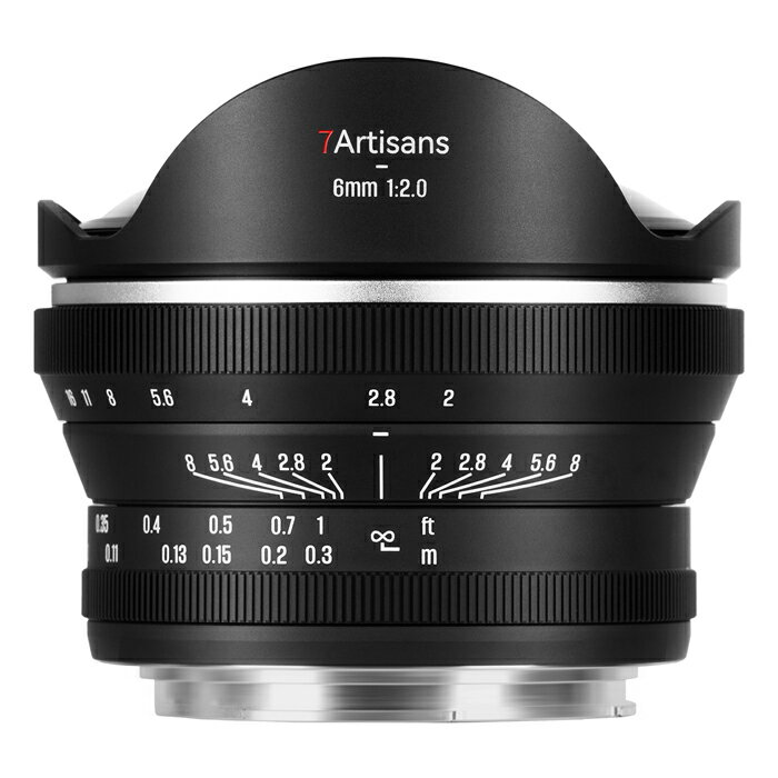 《新品》 七工匠 (しちこうしょう) 7Artisans 6mm F2 FISH-EYE II ED（キヤノンRF/APS-C用） 【メーカー2年保証商品】[ Lens | 交換レンズ ]【KK9N0D18P】