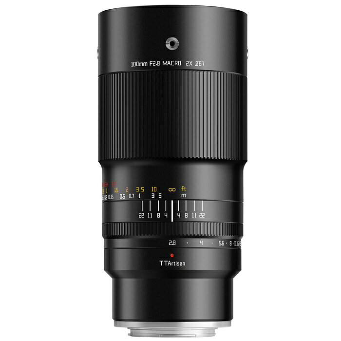 《新品》 銘匠光学 (めいしょうこうがく) TTArtisan 100mm F2.8 MACRO 2X (フジフイルムX用) ブラック 