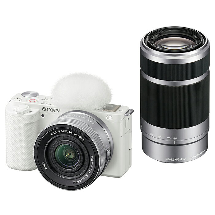 《新品》SONY (ソニー) VLOGCAM ZV-E10 ダブルズームレンズキット ZV-E10X W ホワイト 