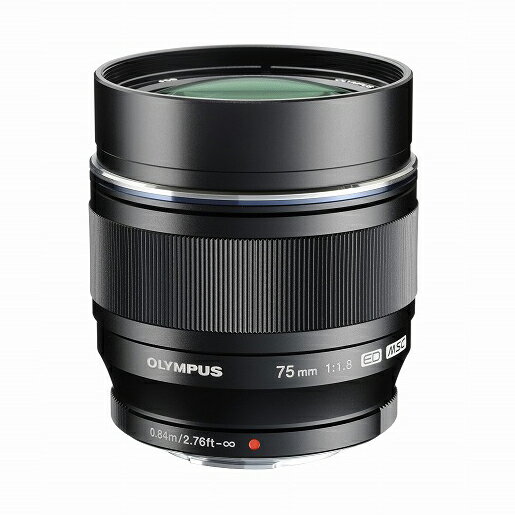 《新品》 OLYMPUS オリンパス M.ZUIKO DIGITAL ED 75mm F1.8 ブラック マイクロフォーサーズ [ Lens | 交換レンズ ]【KK9N0D18P】〔レンズフード別売〕