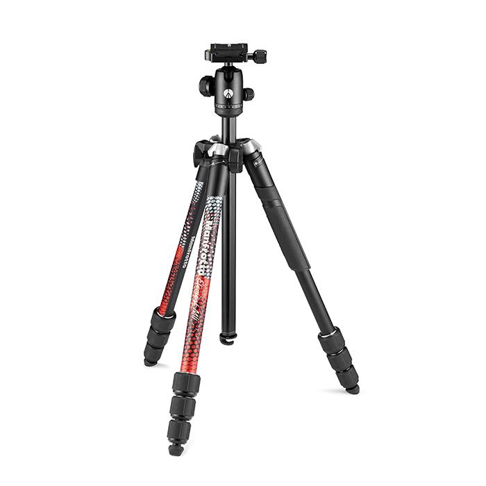 《新品アクセサリー》 Manfrotto (マンフロット) Element MII アルミニウム4段三脚キット レッド MKELMII4RD-BH【KK9N0D18P】