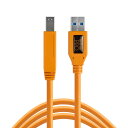 《新品アクセサリー》 Tethertools (テザーツール) TetherPro USB 3.0 SuperSpeed Male A to B Cable (15ft/4.6m) CU5460ORG オレンジ〔メーカー取寄品〕