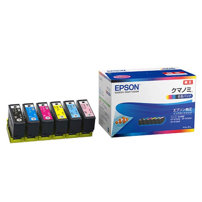 《新品アクセサリー》 EPSON エプソン インクカートリッジ クマノミ 6色セット KUI-6CL 対応機種：Colorio EP-880A EP-879A 【KK9N0D18P】