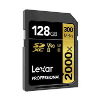 《新品アクセサリー》LEXAR(レキサー)Professional2000xSDXCカードUHS-II128GBLSD128CBJP【KK9N0D18P】