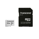 《新品アクセサリー》 Transcend トランセンド microSDXCカード 64GB UHS-I U1 TLC TS64GUSD300S-A ［SD変換アダプタ付属］【KK9N0D18P】