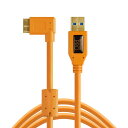 《新品アクセサリー》 Tethertools (テザーツール) TetherPro USB 3.0 SuperSpeed Micro-B Right Angle Cable (15ft/4.6m) CU61RT15-ORG オレンジ〔メーカー取寄品〕