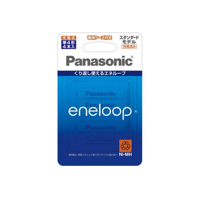 電池, 充電式電池  Panasonic eneloop 4 4 BK-4MCC4CKK9N0D18P