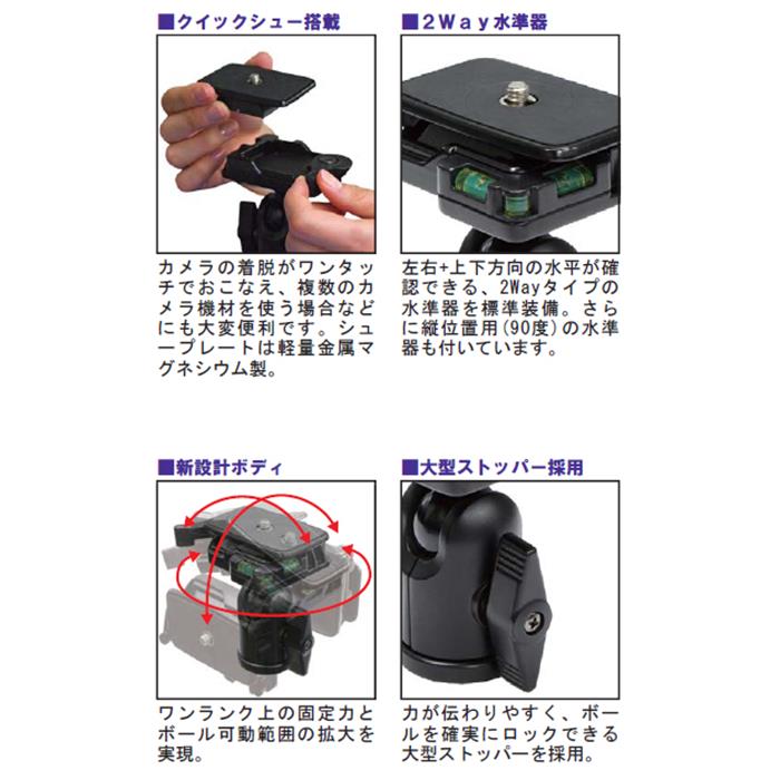 �Կ��ʥ��������꡼�� Velbon�ʥ٥�ܥ�˥ܡ���إåɱ��� QHD-43D N��KK9N0D18P��