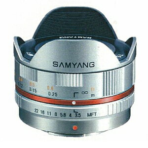 《新品》 SAMYANG（サムヤン） 7.5mm F3.5 フィッシュアイ（マイクロフォーサーズ用）シルバー