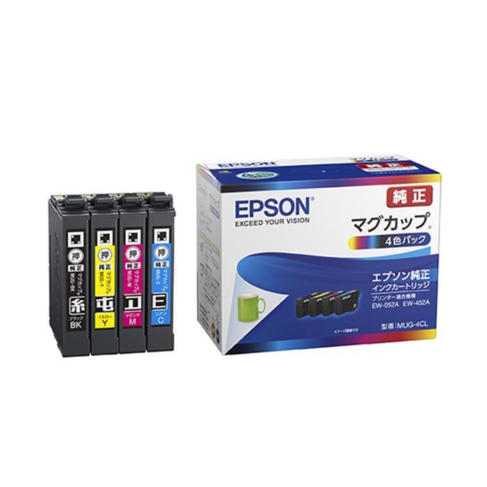 《新品アクセサリー》 EPSON (エプソン) インクカートリッジ マグカップ 4色パック MUG-4CL【KK9N0D18P】