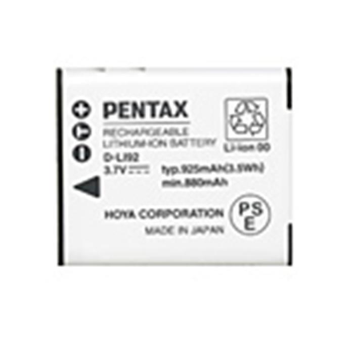 《新品アクセサリー》 PENTAX (ペンタックス) 専用充電式リチウムイオンバッテリー D-LI92（対応機種:X70 Optio WG-1 WG-2 WG-3 WG-40 WG-50 WG-60 WG-70）【KK9N0D18P】