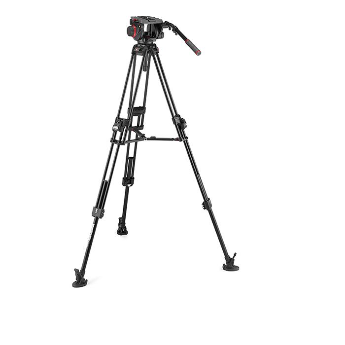 メーカー僅少の為、納期にお時間がかかる場合があります。 Manfrotto マンフロット MVK509TWINFA 509HDビデオ雲台+645FASTアルミ三脚