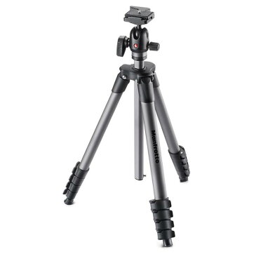 《新品アクセサリー》 Manfrotto (マンフロット) COMPACTアドバンス三脚ボール雲台フォトキット ブラック MKCOMPACTADVBH ブラック【KK9N0D18P】〔メーカー取寄品〕