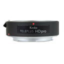 種別：テレコンバーター NOTE300mmF2.8レンズに装着することを想定して設計したテレコンバーター「テレプラスPRO300」の光学仕様を一新。高画質タイプの「HD」として、新たに発売いたします。撮影時の絞り値表示はテレプラスを取り付けた実際の絞り値が表示されます。またデジタルカメラでの撮影では、テレプラスを取り付けた実際の焦点距離、絞り値が撮影データに書き込まれます。■光学系を一新従来テレプラスPRO300から光学系を一新。新世代のレンズにマッチする設計としました。■外装は黒色レザートーン仕上げ外装は黒色レザートーン仕上げ、細心のレンズや高級デジタル一眼の外装にもマッチする、高品位な仕上げです。■各種電気接点を装備レンズとカメラの通信に対応する、各種電気接点を装備しています。EXIFデータはテレプラスを含んだ数値に変換します。■コンパクトなサイズ1.4倍が約2cmの長さ。この小ささで、お持ちのレンズの焦点距離をより長くしてお使いいただけます。■取付け手順は先にテレプラスをレンズに装着先にテレプラスをレンズに装着、レンズとテレプラスの一体の状態にします。■テレプラスを取り付けたレンズをカメラに装着レンズとテレプラスを一体にしてから、カメラボディに装着します。主な仕様レンズ構成 :4群5枚コーティング :ARマルチコート鏡筒長さ :19.5mm鏡筒径 :68mm※下記レンズでは使用できません・EF24-70mm F2.8L USM・EF70-300mm F4-5.6 IS II USM・EF200mm F2L IS USM・EF40mm F2.8 STM・EF600mm F4L IS II USM・EF400mm F4 DO IS II USM・EF24-105mm F3.5-5.6 IS STM・EF50mm F1.8 I・EF50mm F1.8 II・EF50mm F1.8 STM・EF50mm F1.0L USM・EF85mm F1.2L USM・EF200mm F1.8L USM・MP-E65mm F2.8 1-5×マクロフォト・TS-Eレンズ各種・EF-Sレンズ（取り付けできません）※こちらの商品はメーカー取寄品のため、ご注文より最短3～5日程度の納期となります。メーカー在庫切れの際はお届けにお時間をいただく場合もございますので、予めご容赦願います。