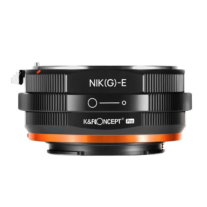 《新品アクセサリー》 K&F Concept (ケーアンドエフ・コンセプト) マウントアダプター ニコンF (G)レンズ/ソニーEボディ用 絞りリング付き KF-NGE.P【KK9N0D18P】 2