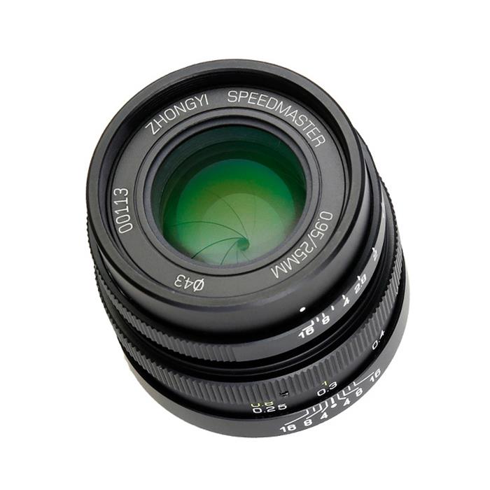 《新品》ZHONG YI OPTICAL SPEEDMASTER 25mm F0.95 (マイクロフォーサーズ用) ブラ...