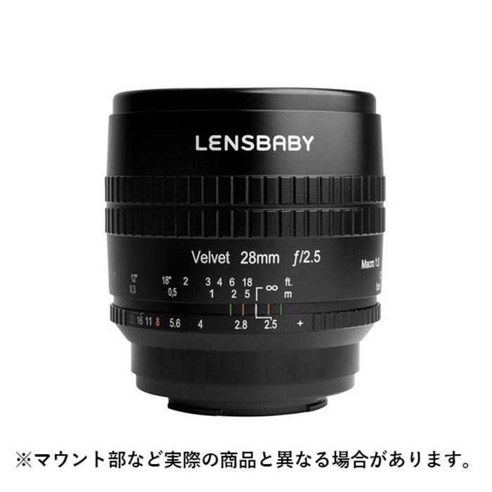 Lensbaby (レンズベビー) Velvet 28 28mm F2.5 ソフト (フジフイルムX用) ブラック[ Lens | 交換レンズ ]〔メーカー品〕