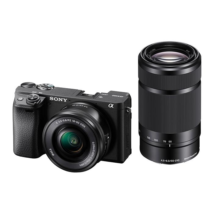 《新品》 SONY (ソニー) α6400 ダブルズームレンズキット ILCE-6400Y ブラック[ ミラーレス一眼カメラ | デジタル一眼カメラ | デジタルカメラ ]【KK9N0D18P】