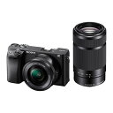 《新品》 SONY (ソニー) α6400 ダブルズームレンズキット ILCE-6400Y B ブラック[ ミラーレス一眼カメラ | デジタル一眼カメラ | デジタルカメラ ]【KK9N0D18P】【￥15,000-キャッシュバック対象】