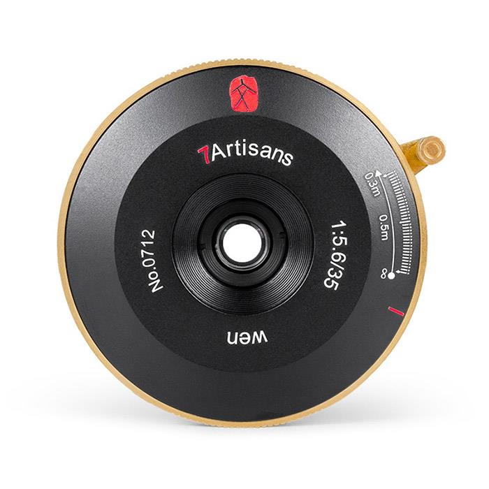 《新品》七工匠 (しちこうしょう) 7Artisans 35mm F5.6 (ライカM用) ブラック＆ゴールド [ Lens | 交換..