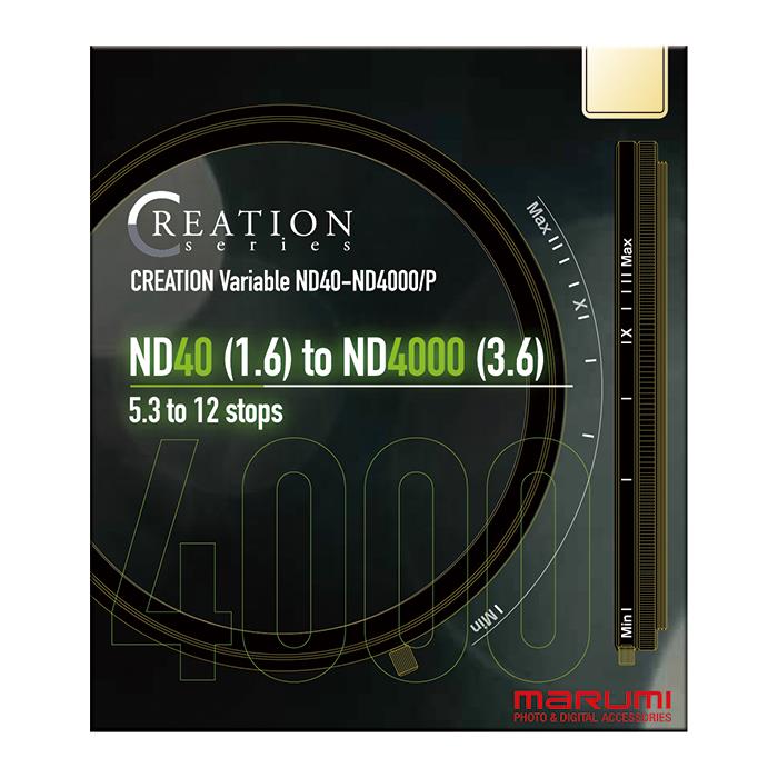 《新品アクセサリー》 marumi (マルミ) 82mm CREATION VARIABLE ND40-ND4000/P【在...