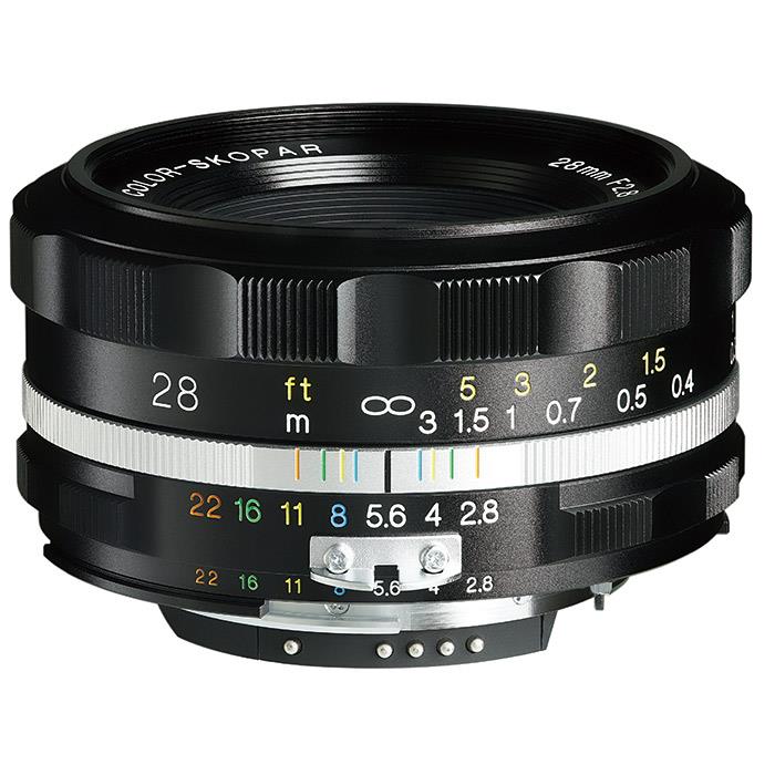 《新品》Voigtlander (フォクトレンダー) COLOR-SKOPAR 28mm F2.8 Aspherical SL II S (ニコンF用) ブラックリム Lens 交換レンズ 〔レンズフード別売〕【KK9N0D18P】