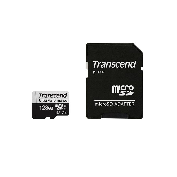 《新品アクセサリー》 Transcend (トランセンド) microSDXCカード 128GB V30 UHS-I U3A2 TS128GUSD340S ［SD変換アダプタ付属］【KK9N0D18P】