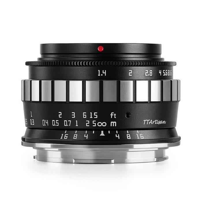 《新品》 銘匠光学 (めいしょうこうがく) TTArtisan 23mm F1.4 C (ライカSL/TL APS-C用) ブラック×シルバー