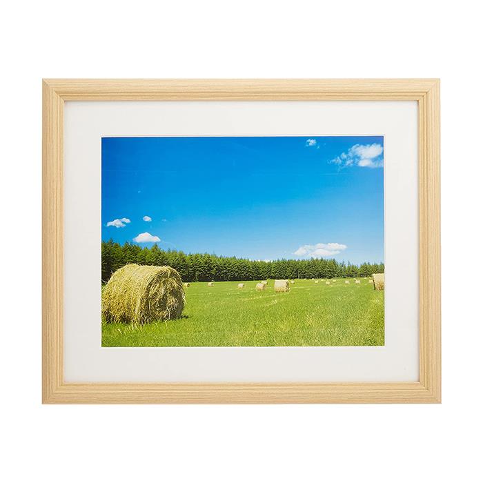 《新品アクセサリー》 FUJICOLOR (フジカラー) 木製額縁 YM-3 木地 アクリル デジ...