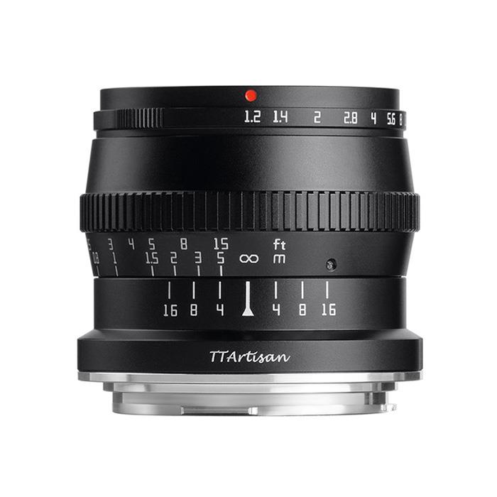 《新品》 銘匠光学 (めいしょうこうがく) TTArtisan 50mm F1.2 C (キヤノンRF/APS-C用) ブラック Lens 交換レンズ 【メーカー2年保証商品】【KK9N0D18P】〔メーカー取寄品〕