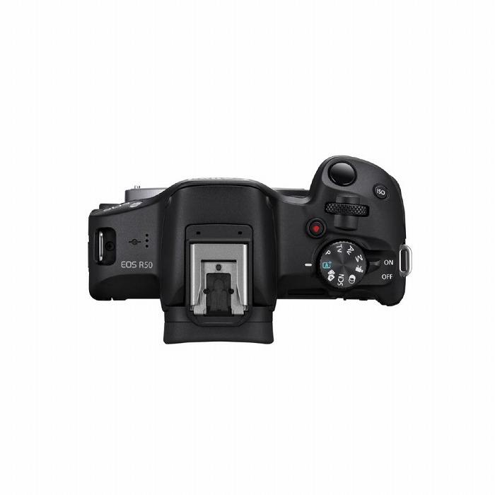 マップカメラ楽天市場店の《新品》 Canon (キヤノン) EOS R50 ボディ ブラック[ ミラーレス一眼カメラ | デジタル一眼カメラ | デジタルカメラ ]【KK9N0D18P】｜アングル2