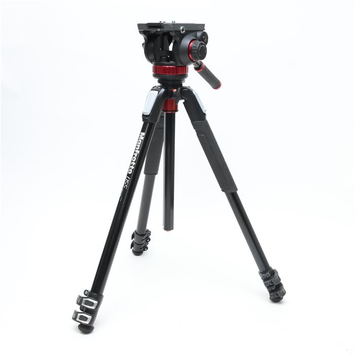 【中古】 《並品》 Manfrotto 055プロアルミニウム三脚3段+MVH502AHビデオ雲台 MVK502055XPRO3