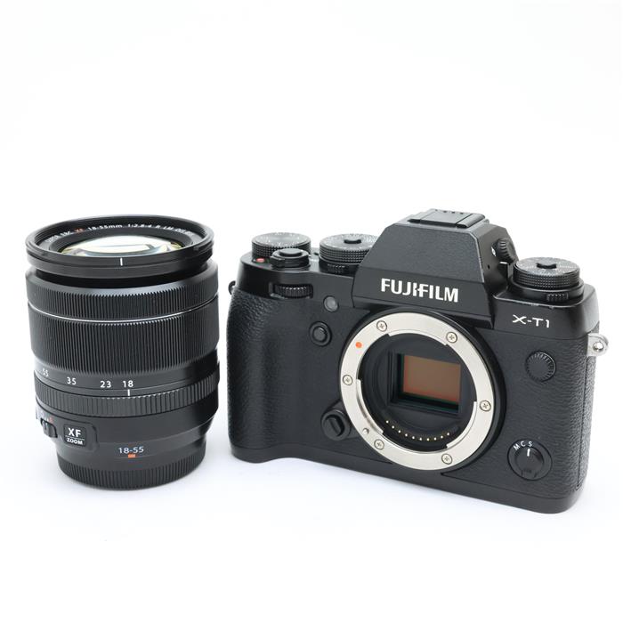 【中古】 《良品》 FUJIFILM X-T1 XF18-55mmレンズキット ブラック 【レンズ交換修理/各部点検済】 [ デジタルカメラ ]