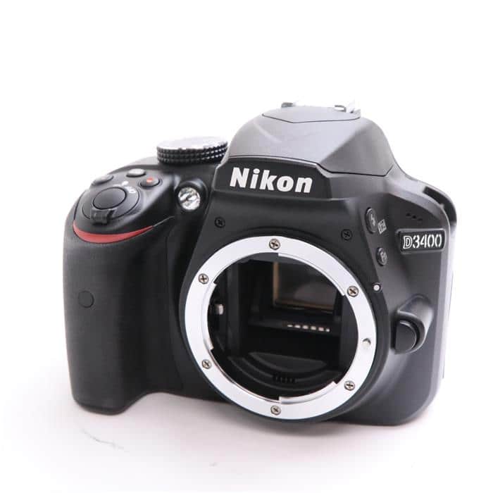 【あす楽】 【中古】 《良品》 Nikon D3400 ボディ ブラック 【グリップラバー背面ボタン部品交換/各部点検済】 デジタルカメラ