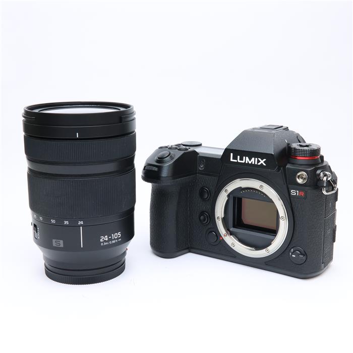 【中古】 《並品》 Panasonic LUMIX S1R 標準ズームレンズキット DC-S1RM ブラック 【MENUボタン15群レ..