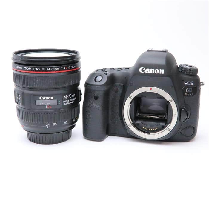 【あす楽】 【中古】 《良品》 Canon EOS 6D Mark II EF24-70 F4L IS USM レンズキット 【ファインダーユニット上カバーラバー部品交換/各部点検済】 [ デジタルカメラ ]