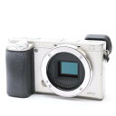 【あす楽】 【中古】 《並品》 SONY α6000ボディ ILCE-6000 シルバー 【接眼レンズイメージセンサー背面ラバー部品交換/各部点検済】 デジタルカメラ