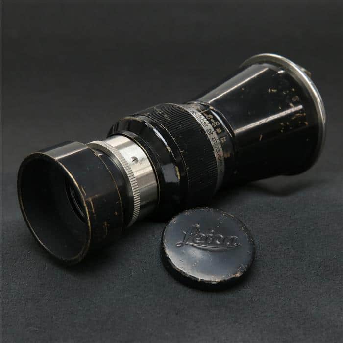   《良品》 Leica エルマー L105mm F6.3 山岳 フード付 ニッケル  