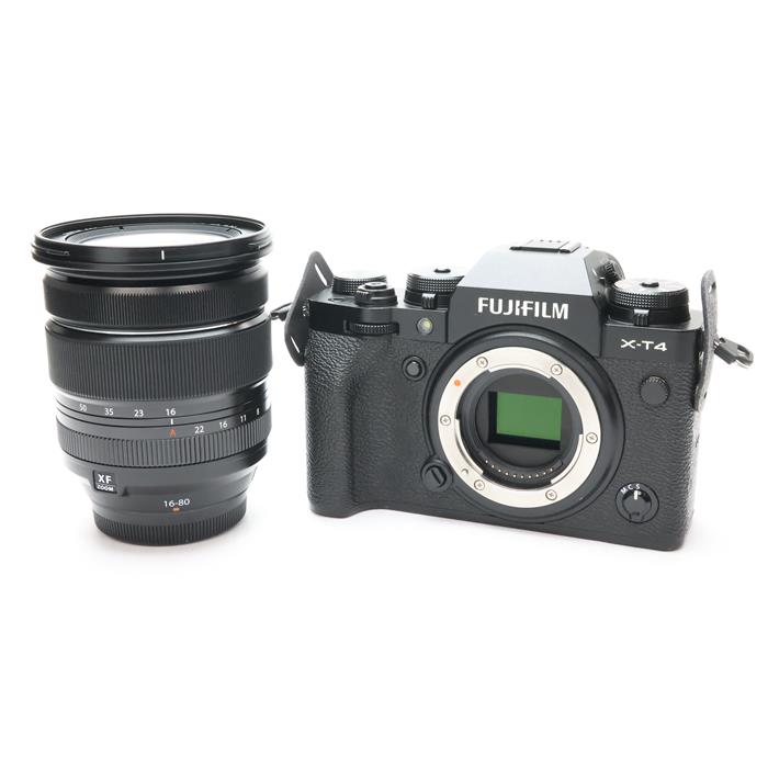 美品 富士フイルム X-T4 XF16-80mm レンズセット 充実の付属品付き X-T4-B ミラーレス一眼カメラ XF16-80mmレンズキット ブラック
