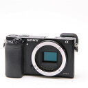 【あす楽】 【中古】 《並品》 SONY α6000ボディ ILCE-6000 ブラック 【液晶パネル背面ラバー部品交換/各部点検済】 デジタルカメラ