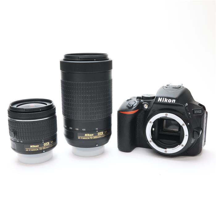 【中古】 《良品》 Nikon D5600 ダブルズームキット 【グリップラバープリズムユニット液晶モニター一..