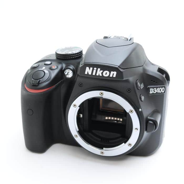 【あす楽】 【中古】 《美品》 Nikon D3400 ボディ ブラック 【グリップラバー部品交換/各部点検済】 デジタルカメラ