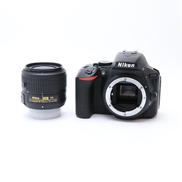 【あす楽】 【中古】 《良品》 Nikon D5500 18-55 VR II レンズキット ブラック 【プリズムボックス液晶モニター底カバーグリップゴム部品交換/各部点検済】 デジタルカメラ