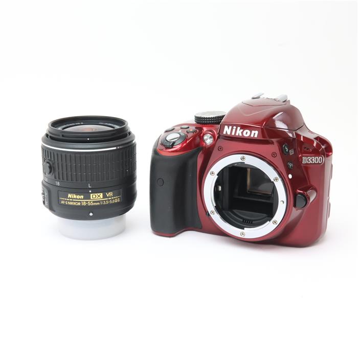 【中古】 《良品》 Nikon D3300 18-55 VR IIレンズキット レッド [ デジタルカメラ ]